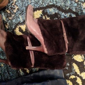 Ralph lauren size 9 fur boots